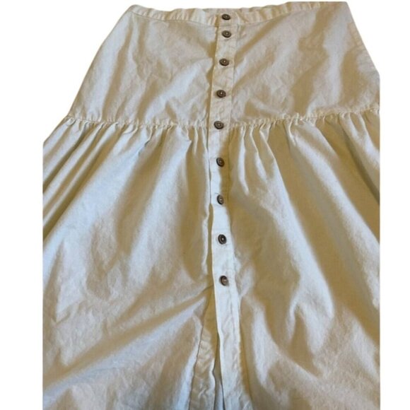 Free People Sz 10 Boho JULIETTE Button Front Button Closure Maxi Skirt MSRP 108 - Picture 8 of 11